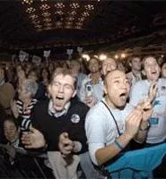 They may have cheered at the convention center, but the boys at Hoopples saw no cause for rejoicing. - WALTER NOVAK
