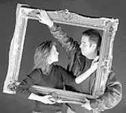 They've been framed! The not-so-happy couple in The Last Five Years.