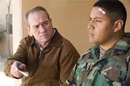 Tommy Lee Jones as veteran Hank Deerfield, seeking clues in his son's Iraq death.