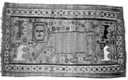 Twentieth-century "Qashqai Rug," or the winning entry - from Oberlin's Etch-a-Sketch contest.