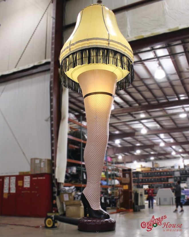 A 20-foot Inflatable Leg Lamp is Coming Soon to the Christmas Story House Lawn | Scene and Heard ...