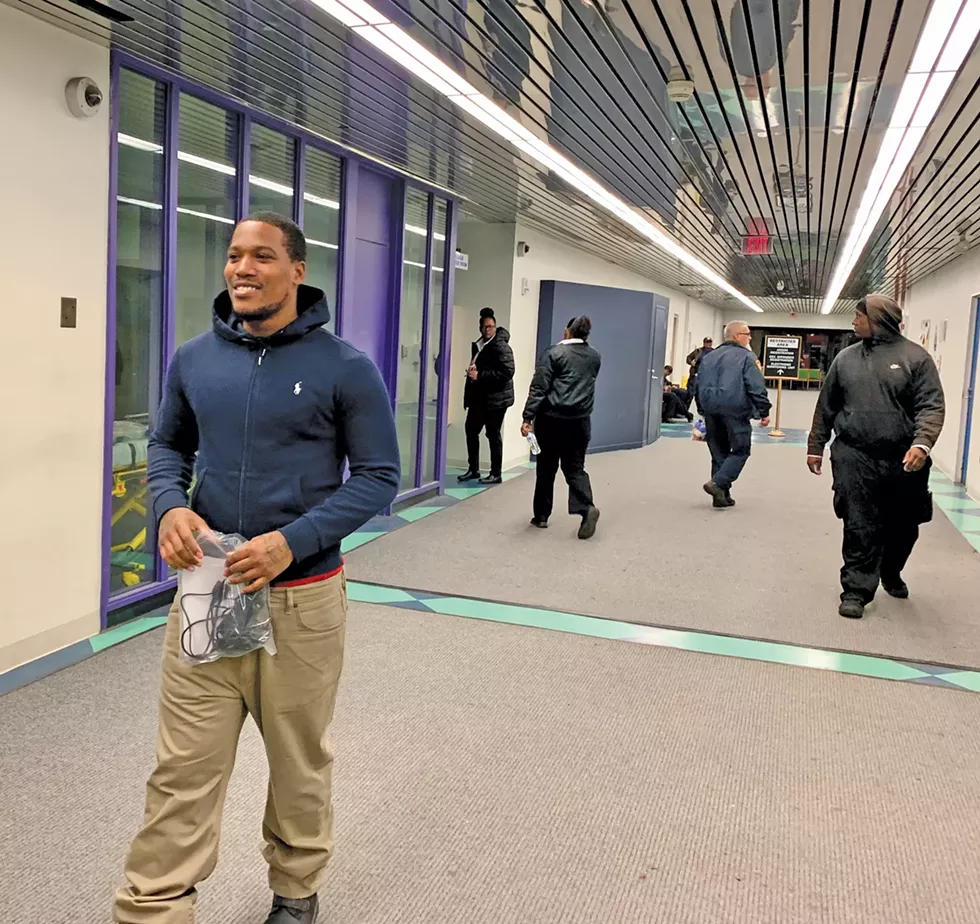 Octavius Williams walks out of the Justice Center on Dec. 17, 2019. - PHOTO BY ERIC SANDY