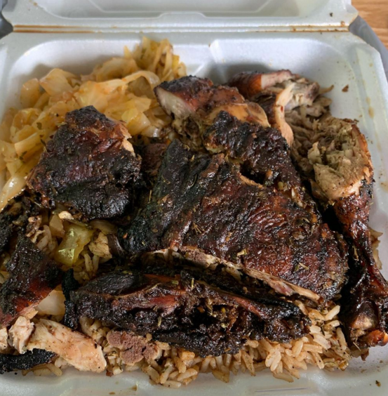 JERK CHICKEN AT ISLAND CUISINE/ PHOTO BY DOUG TRATTNER