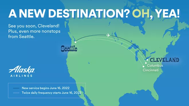 Alaska Airlines to Launch Daily Nonstop Service from Cleveland to Seattle in June