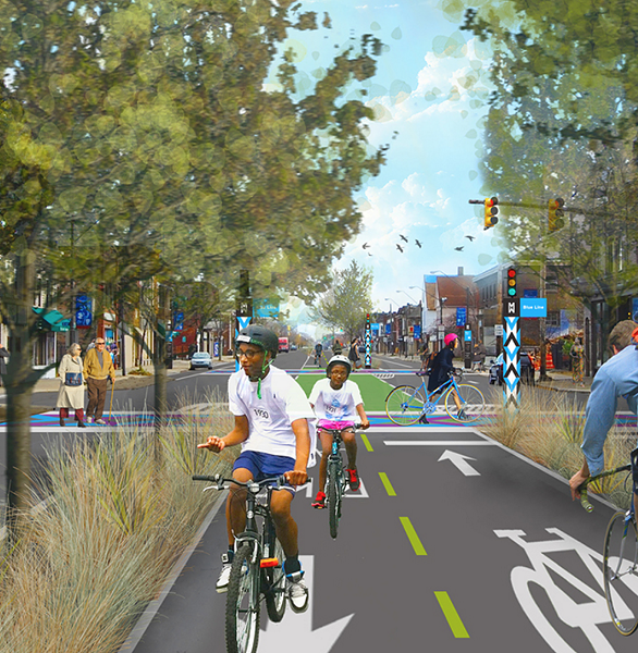 Rendering from Bialosky’s Midway plan.