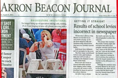 Akron Beacon Journal Sold To Gatehouse Media Owner Of Columbus Dispatch Canton Repository Scene And Heard Scene S News Blog