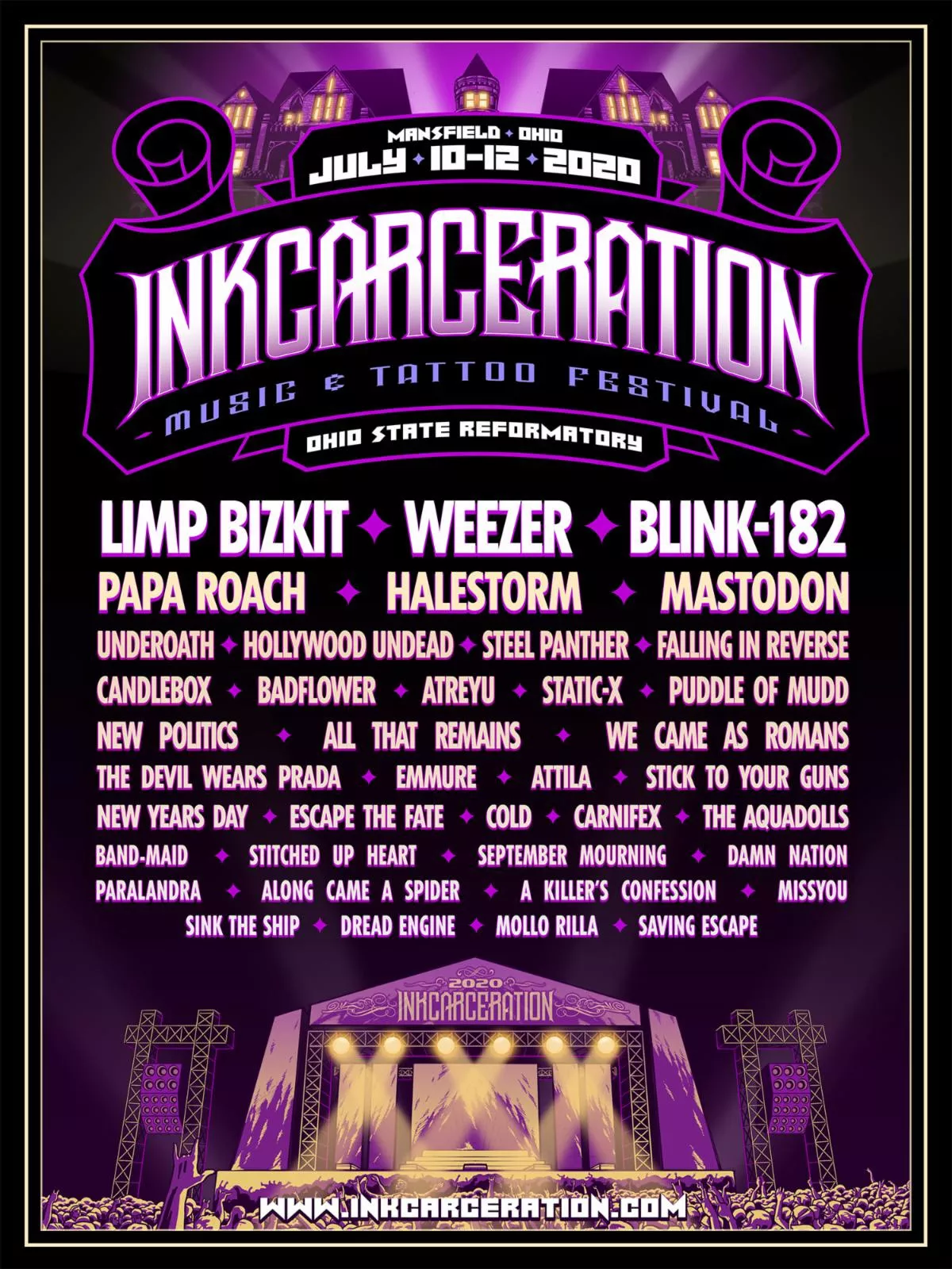 Limp Bizkit, Weezer and Blink182 to Headline Third Annual