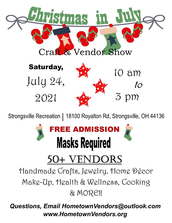 Christmas in July Craft & Vendor Show | Strongsville ...