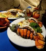 Vhooda's lobster bisque (left) keeps the gods smiling. - WALTER NOVAK