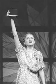 Violet (Lori Scarlett) waves farewell to her hometown.