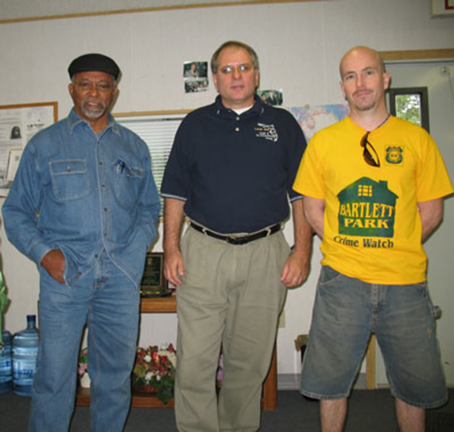 BULLISH ON BARTLETT: Community activists Payne, Tito and Swift at the neighborhood's Community Resource Center. - ALEX PICKETT