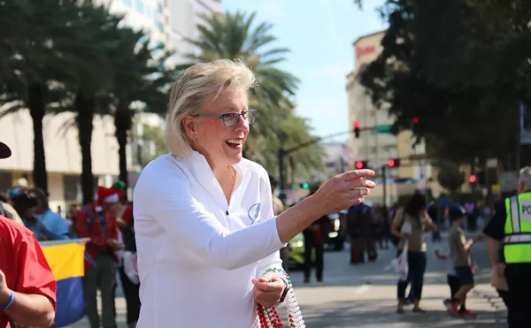 Tampa Mayor Jane Castor at the Santa Fest this past weekend.