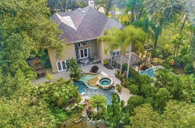 The former Tampa home of MLB pitcher Chris Perez is for sale, and it comes with a stage floor once used by Elvis