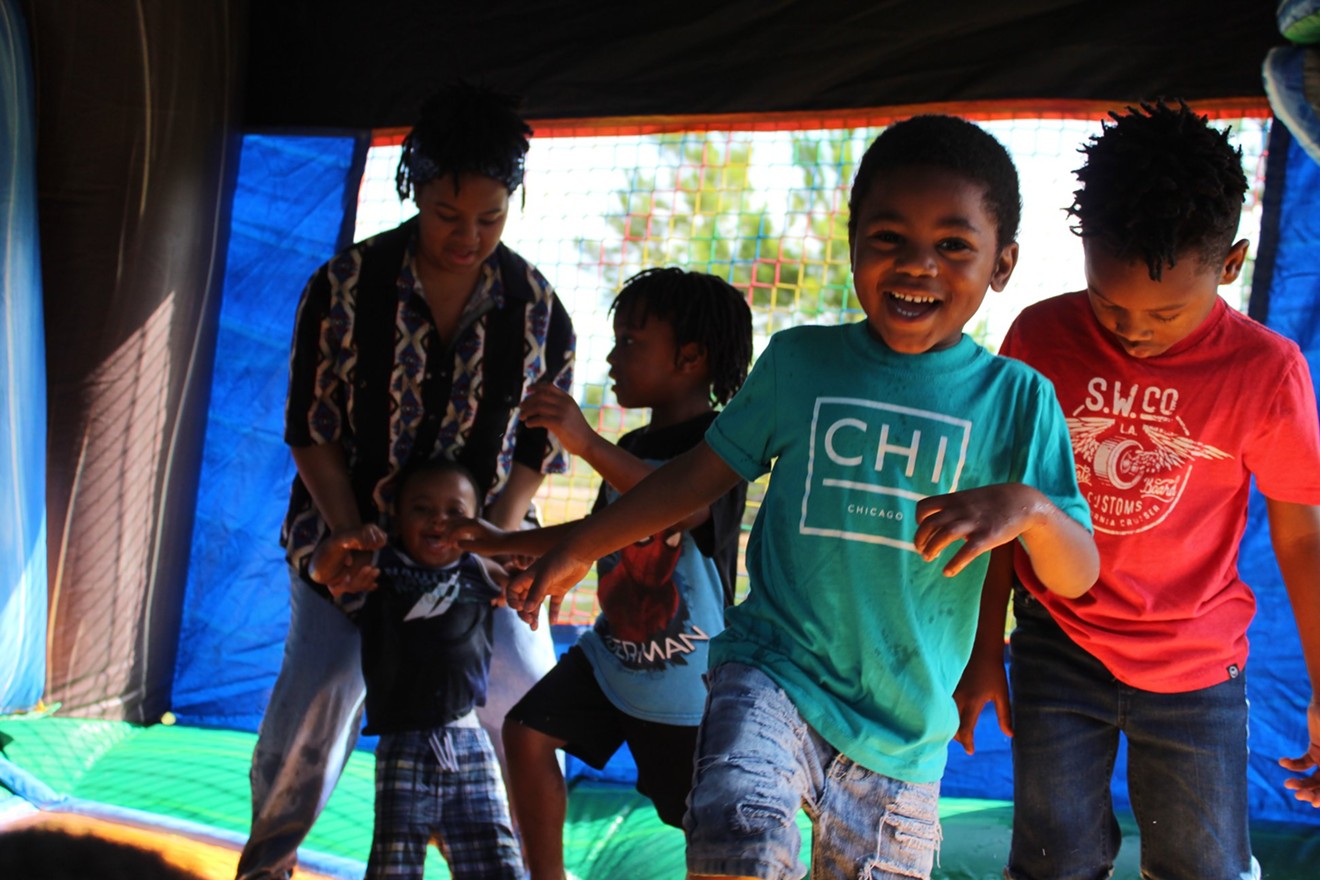 Children play at an event put on by Family Promise.