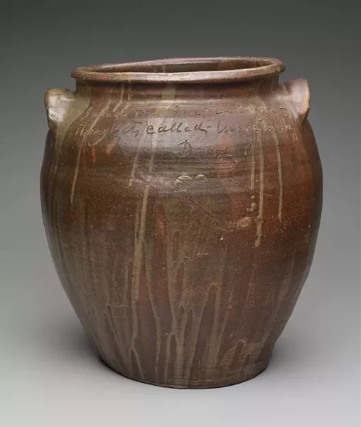 Ceramic stoneware made by the enigmatic 'Dave the Potter' is highly sought after by collectors and curators.