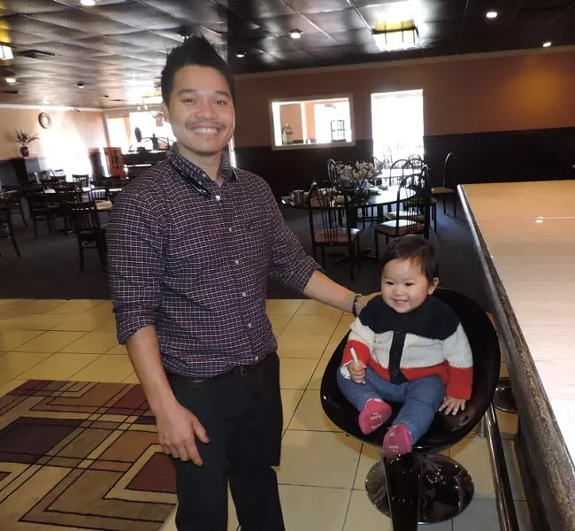 Owner Andy Lau and his daughter Mei Mei