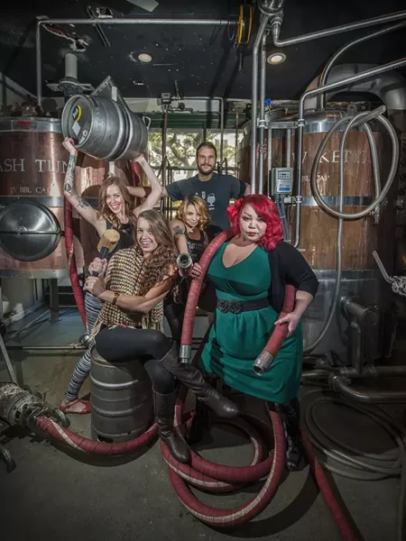 The Savannah Sweet Tease’s Trixie Tickles, Pecan Sandie, Rebel Belle, and Erin Go Brahless brew up trouble! - PHOTO BY GEOFF JOHNSON