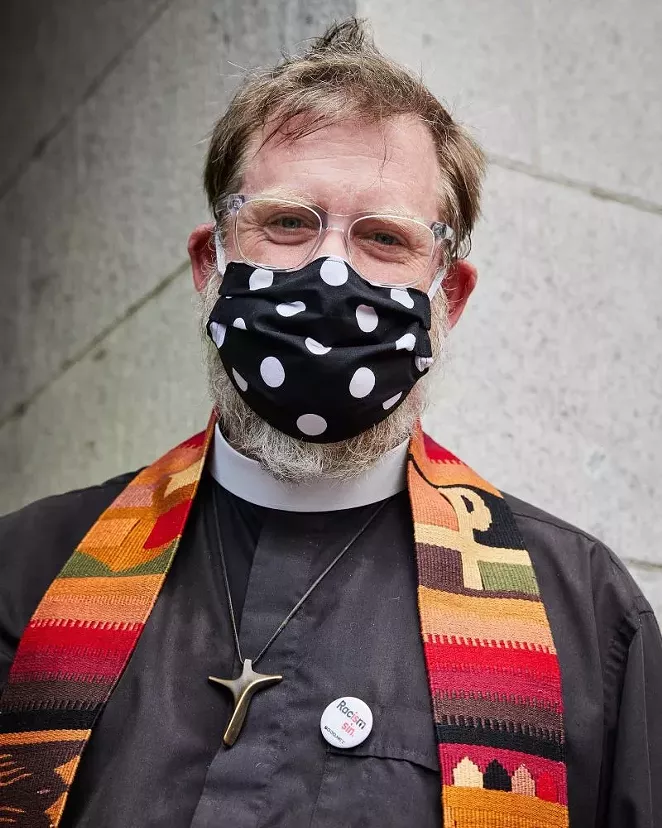 Father Michael Chaney recommends that the first book that you read is Made for Goodness, And Why This Makes All the Difference by Desmond Tutu and Mpho Tutu. Photo by Colin Gray.