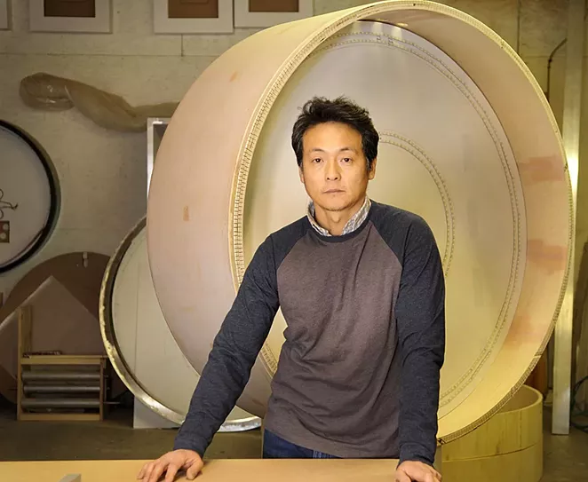 Artist Chul Hyun Ahn will deliver one of the PULSE Tech Talks for Students, Fri., March 3. That evening, he will also present a discussion of his career, which evolved from painting into the creation of mind-bending light sculptures that have been exhibited worldwide. - TELFAIR MUSEUMS