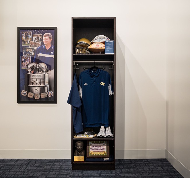 Exhibit opens at College Football Hall of Fame celebrating former Georgia Southern coach Paul Johnson