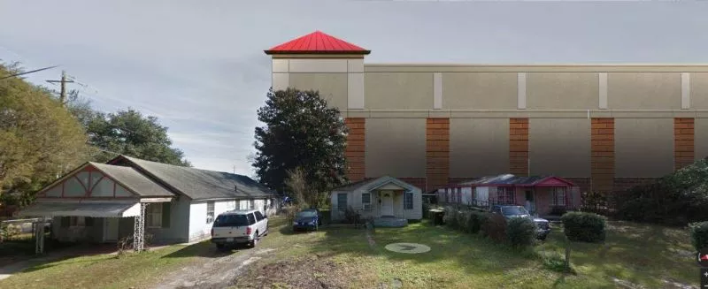 A Photoshopped rendering of the proposed new self-storage facility in the neighborhood near Whole Foods. - GRETCHEN HILMERS