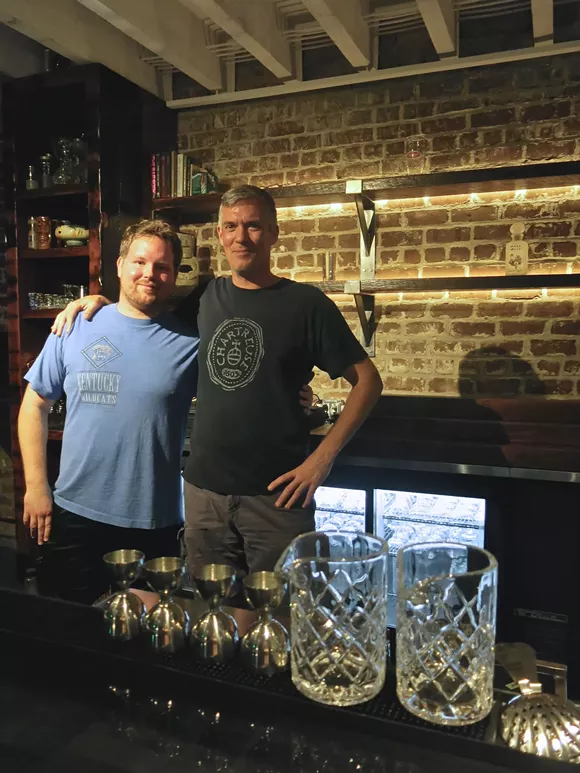 Scott Marshall, at right, is one of the partners behind Alley Cat Lounge, in West Broughton Lane between Barnard and Jefferson. - PHOTO BY MELISSA DELYNN