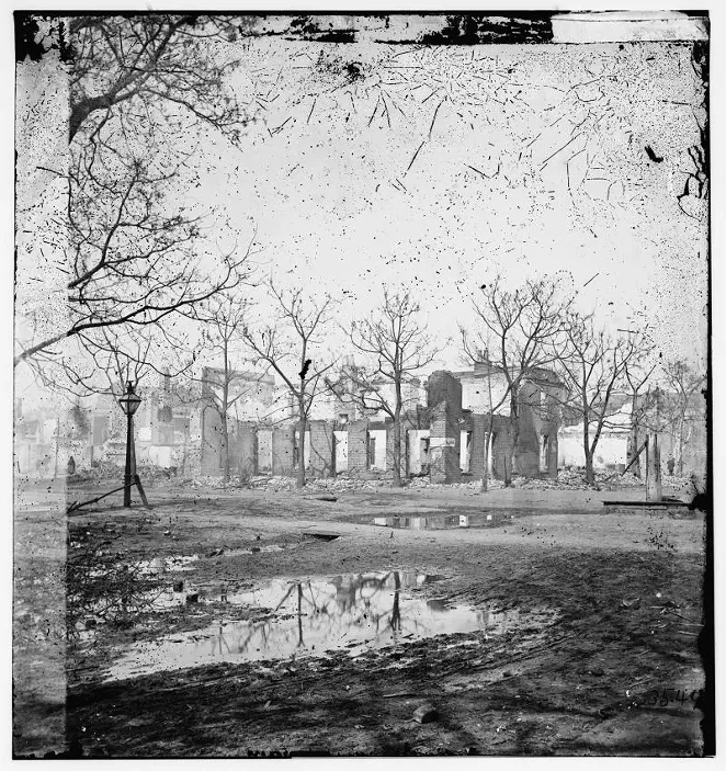 A fire did cause great damage in Savannah over a month after the city’s surrender, but it wasn’t started by Sherman’s troops.
