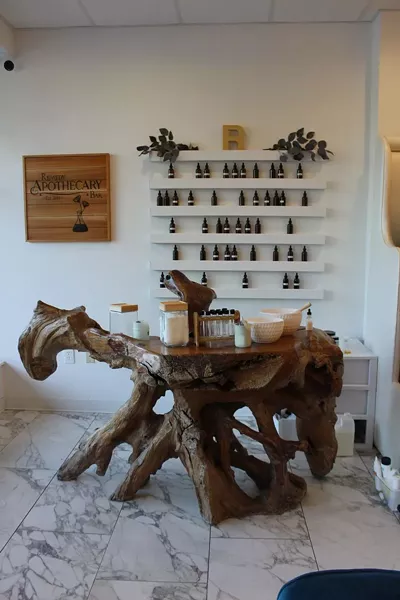 The apothecary bar.