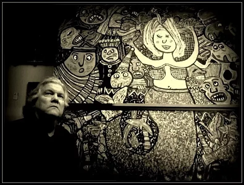 Woodward in his studio.