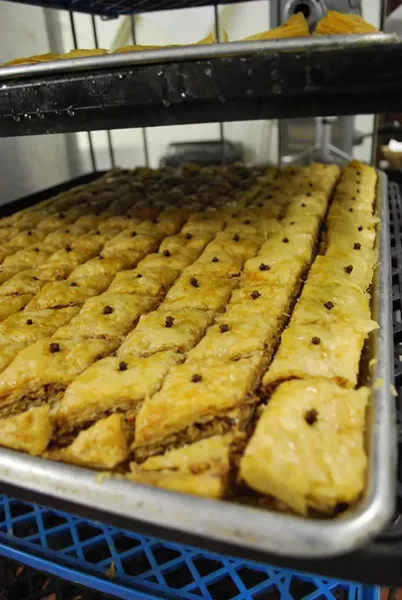 Baklava is just one of the many delicious treats baked and cooked by dedicated congregants.