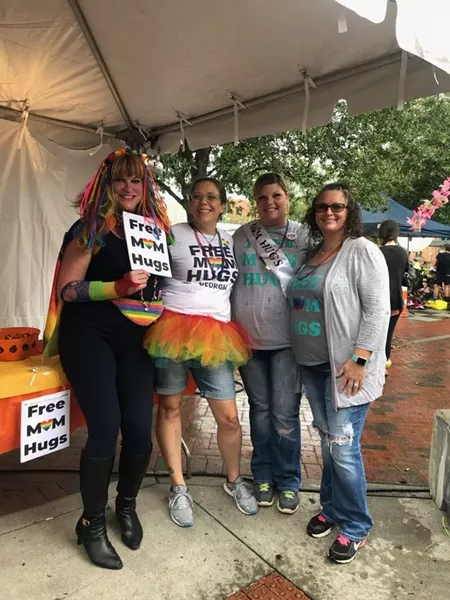 Free Mom Hugs were at Pride as part of Savannah Mega Weekend.