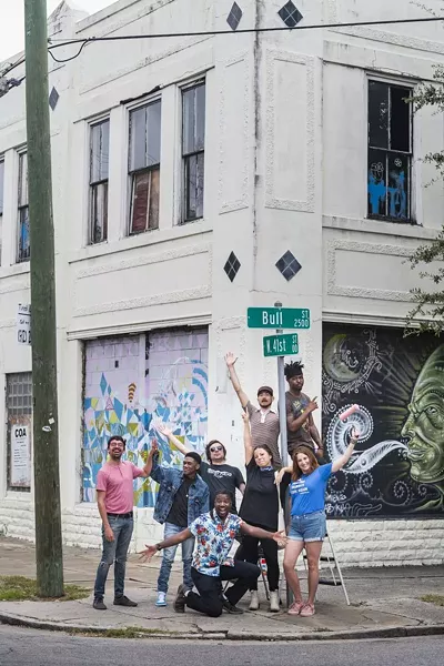 Starland Mural Project artists. Photo by Geoff L. Johnson.