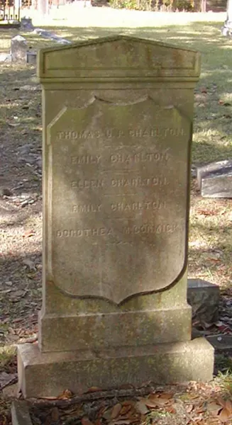 Mayor Charlton was buried in Laurel Grove Cemetery.
