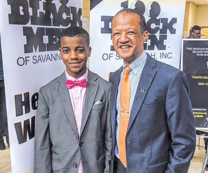 Harold Oglesby, right, is president of the 100 Black Men of Savannah.