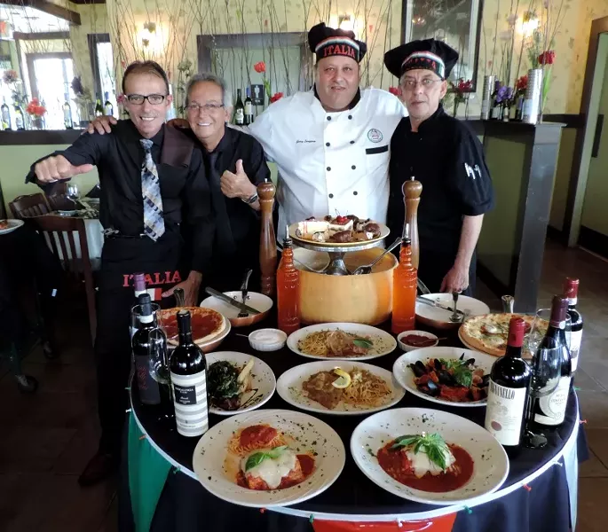 From left: Frank Iemmo, Phil Felice, Chef Gary Langevin, Asst. Chef Reuben Rodriguez