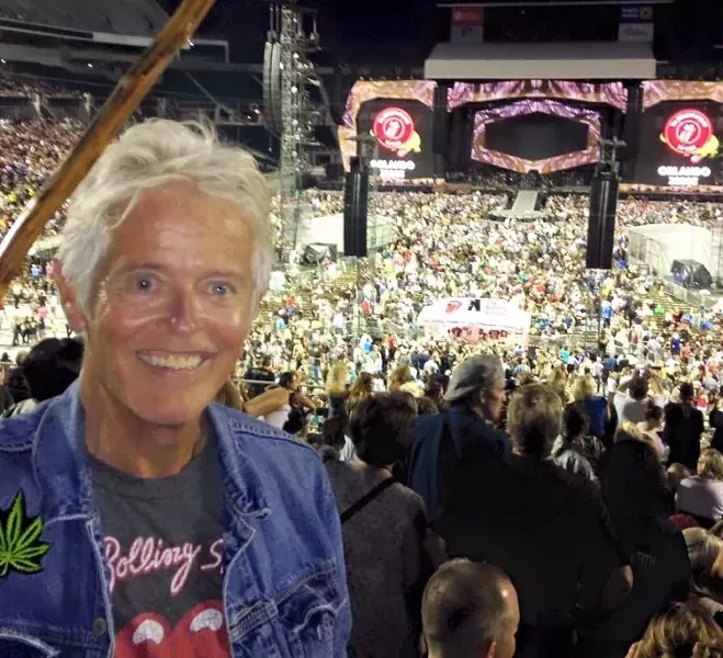 Barr attending a Rolling Stones concert with his son and daughter-in-law, June 2015. - COURTESY OF BARR DYLAN NOBLES