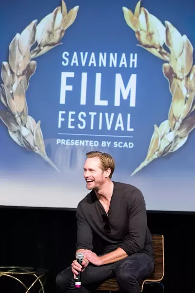 Alexander Skarsgård in discussion after a screening of “The Diary of a Teenage Girl” at SCAD Museum of Art - IMAGE COURTESY OF SCAD.