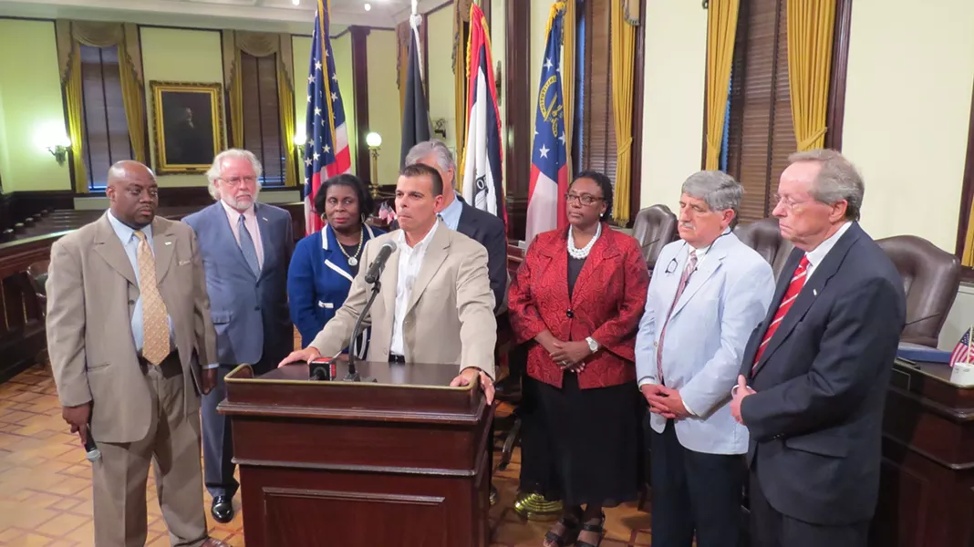 Rob Hernandez with City Council