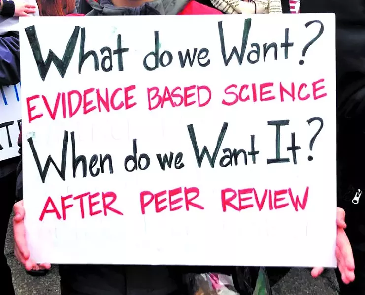A sign seen at the Women’s March on Washington in January.