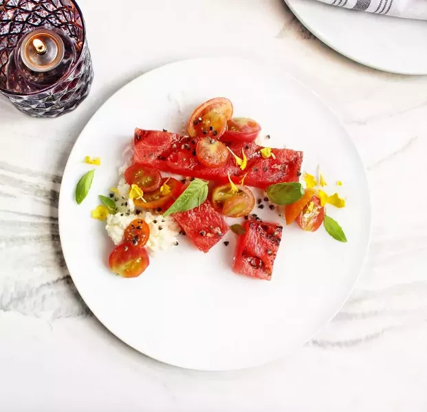 Tomato and Watermelon Salad