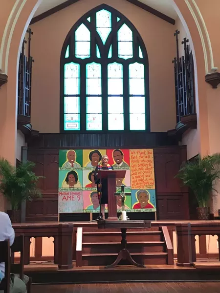 Rev. Risher at Asbury Memorial.