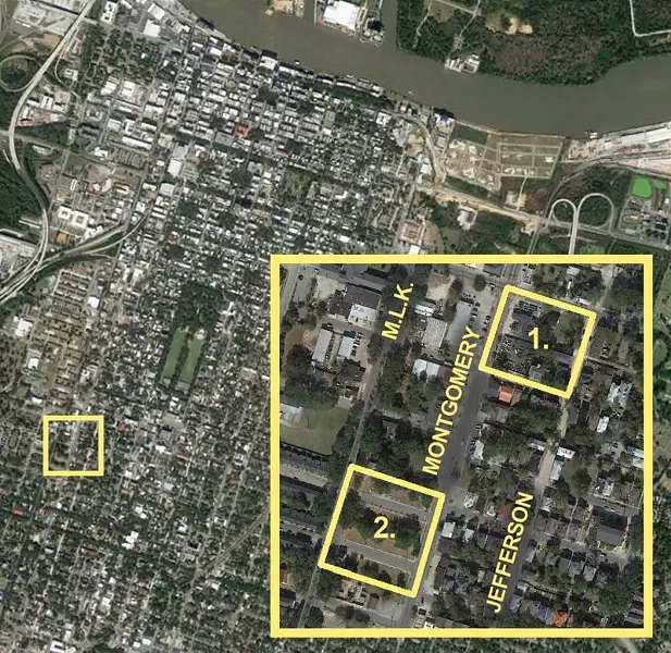 Figure One: The two sites in context
