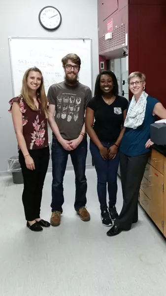L to R: Sarah Zingales, Dylan Carter, Rakkia Smith, Sarah Gray