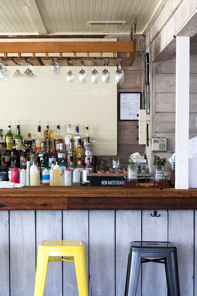 The craft beer list is extensive and accompanied by some killer cocktails.