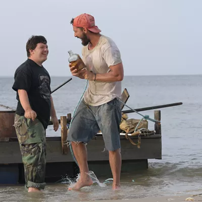 Zack Gottsagen and Shia LaBeouf in The Peanut Butter Falcon