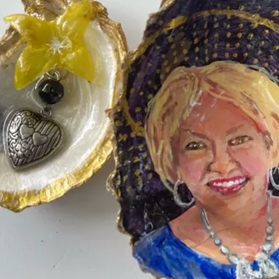 Shelley Smith on the half shell