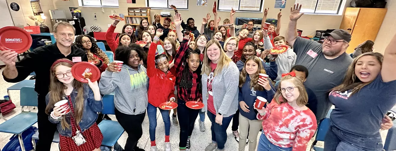 G100, Donatos and Step One Auto Surprise Effingham Middle School