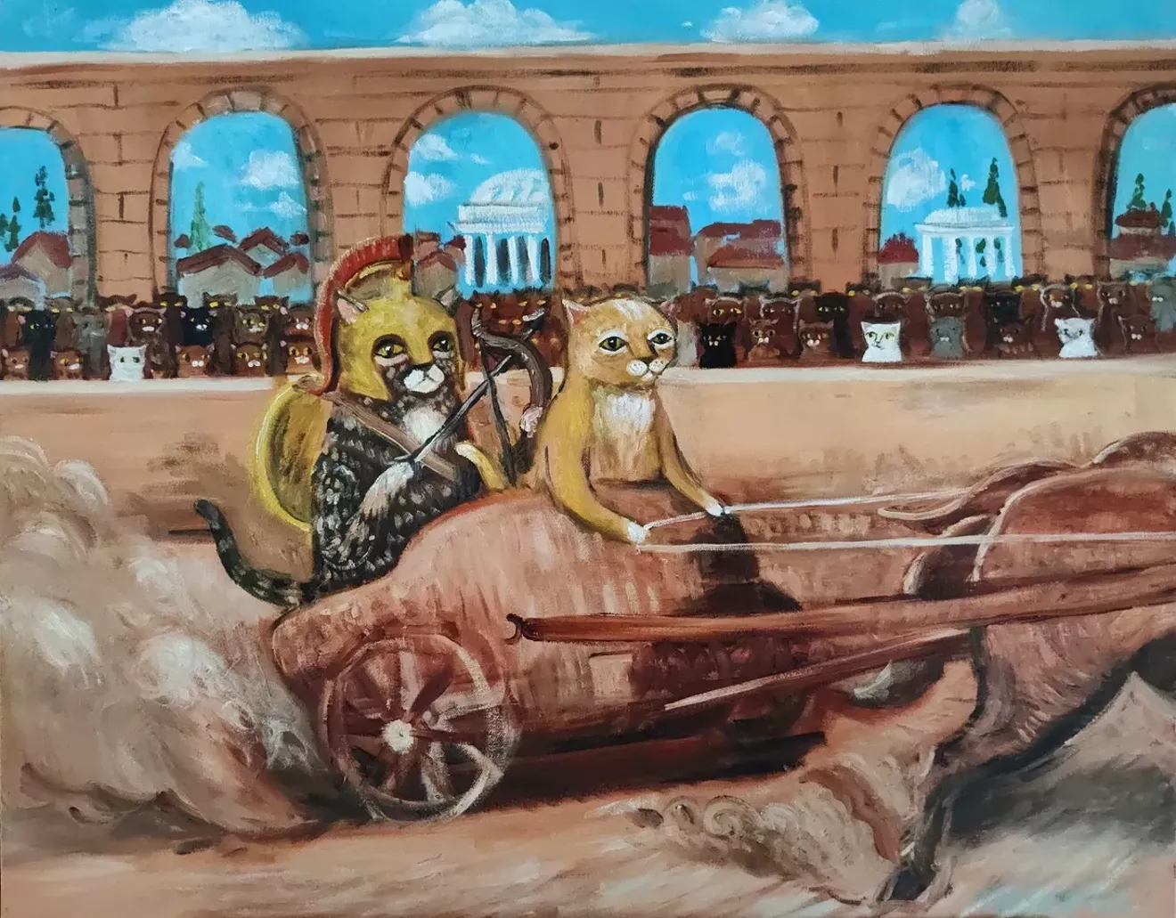 CATS AND COFFEE: Phil Musen brings his feline-focused art to Gallery Espresso - Vimarsana News