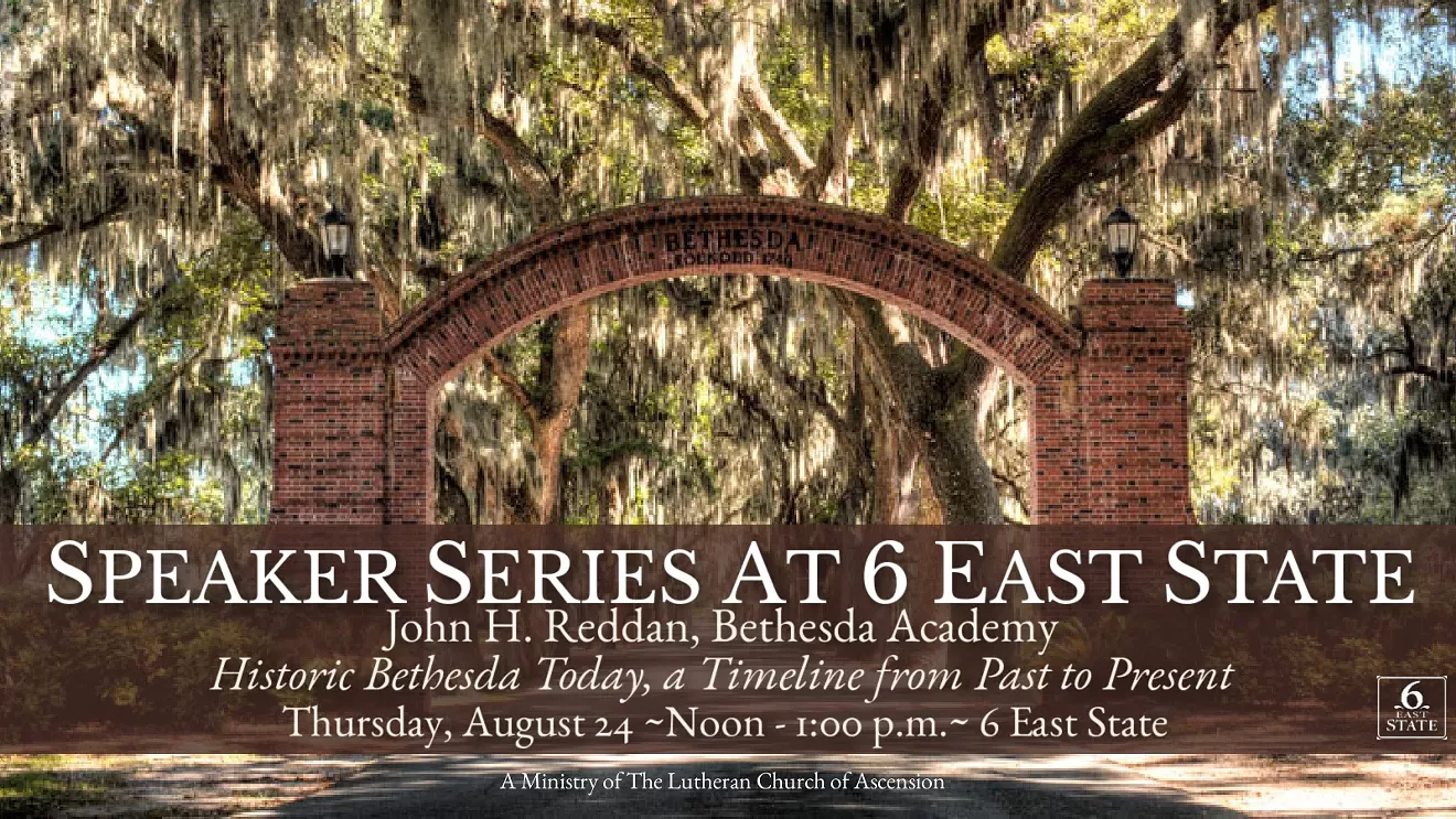 Speaker Series at 6 East State: John Reddan, Bethesda Academy - Vimarsana News