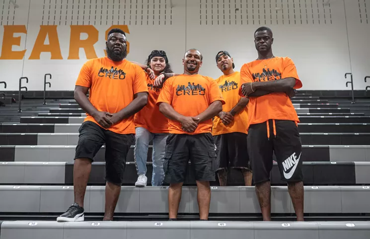Members of the Dallas Cred team, from left to right: Mar Butler, Debra Mendoza, Victor Alvelais, Tony Rodriquez, Damion Hall - MIKE BROOKS